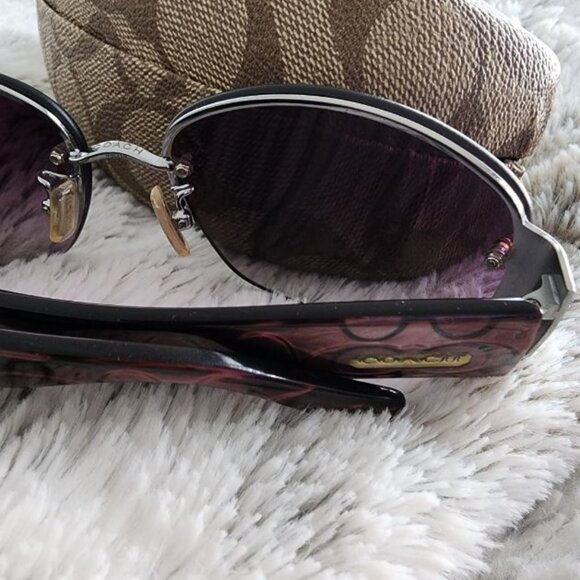 COACH ANASTASIA SUNGLASSES WITH CASE AND CLEANING RAG - Picture 8 of 9